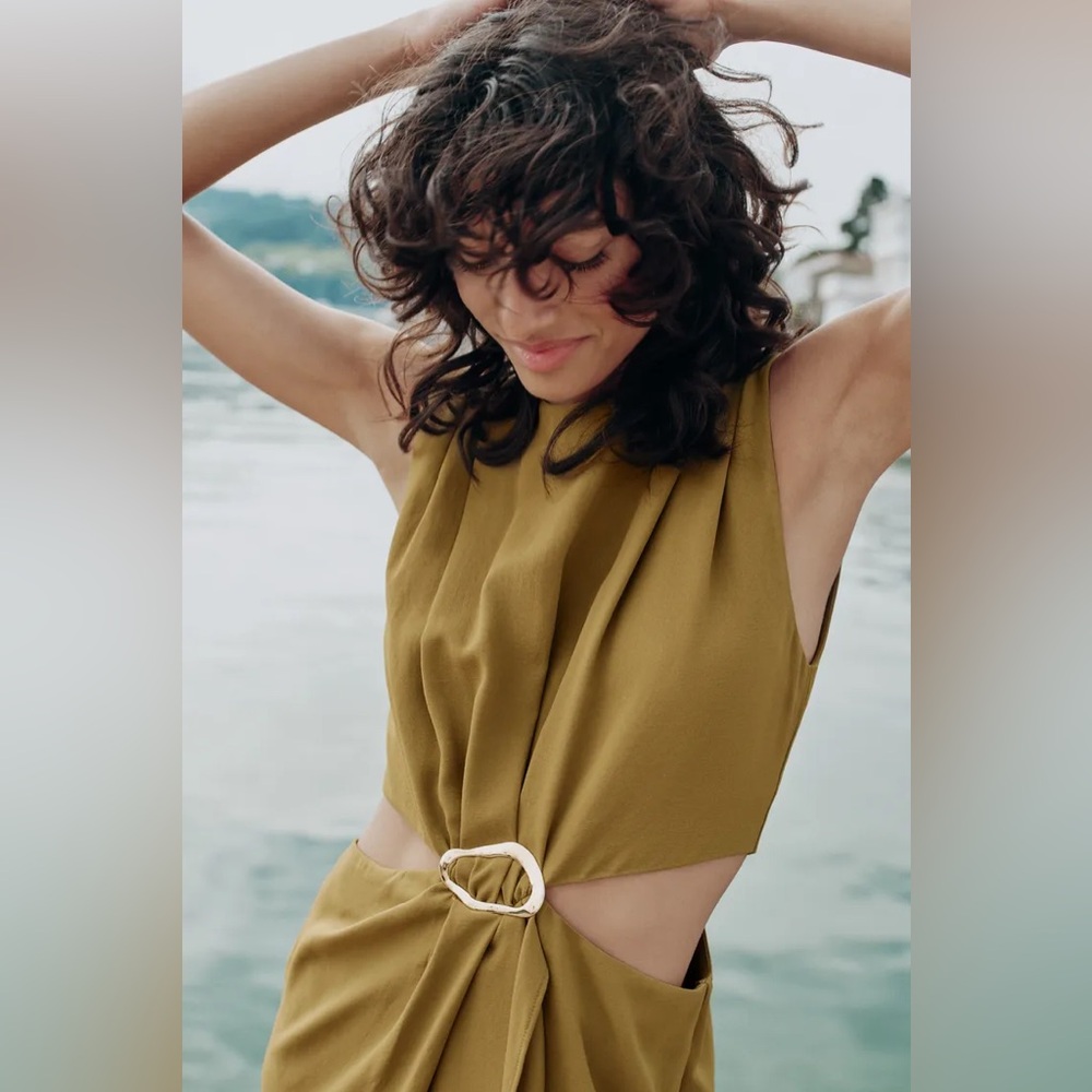 Zara Cut Out Buckle Dress